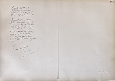 Lot 852 - COPPÉE FRANÇOIS: (1842-1908)