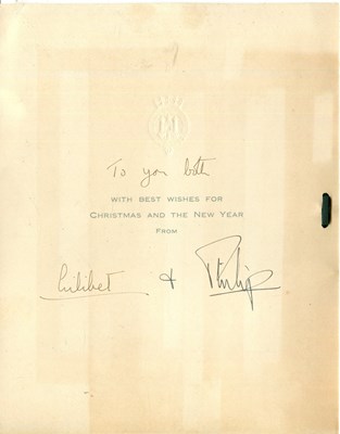 Lot 1154 - ELIZABETH II: (1926-2022) & PRINCE PHILIP (1921-2021)