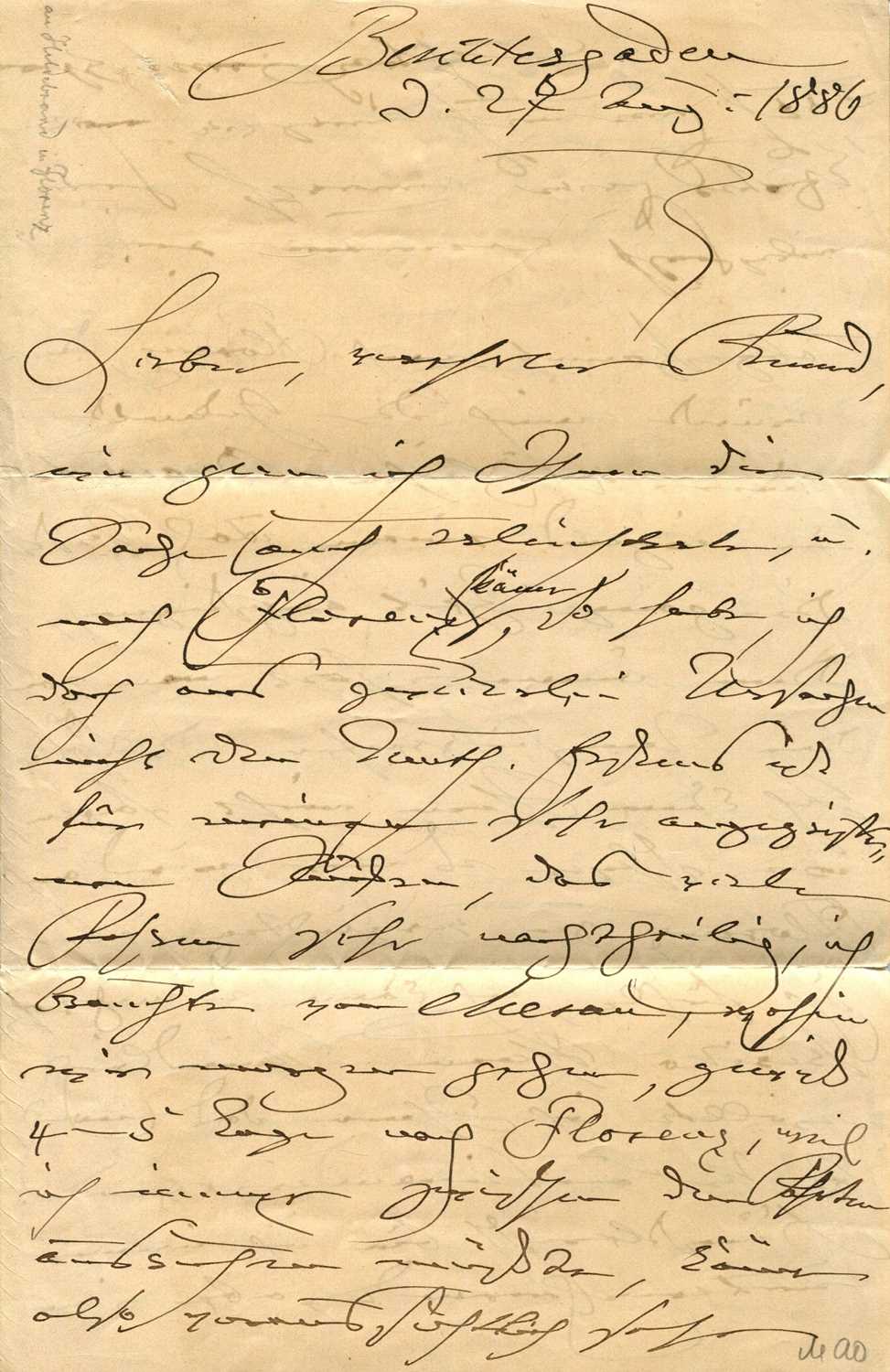 Lot 647 - SCHUMANN CLARA: (1819-1896)